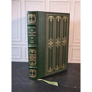 Mark Twain Huckleberry Finn Adventures Franklin Library 81 German Hardcover Book